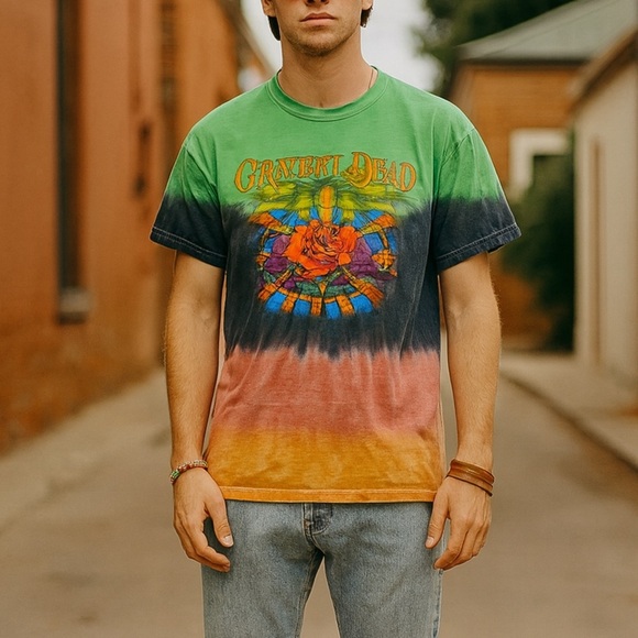 Grateful Dead Tie-Dye Rose Graphic Tee – 2021 – Size S/M – Official Merchandise - Picture 1 of 5